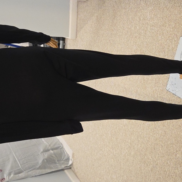 Adidas Black Jumpsuit Stretchy Form-Fitting Design - Picture 11 of 12